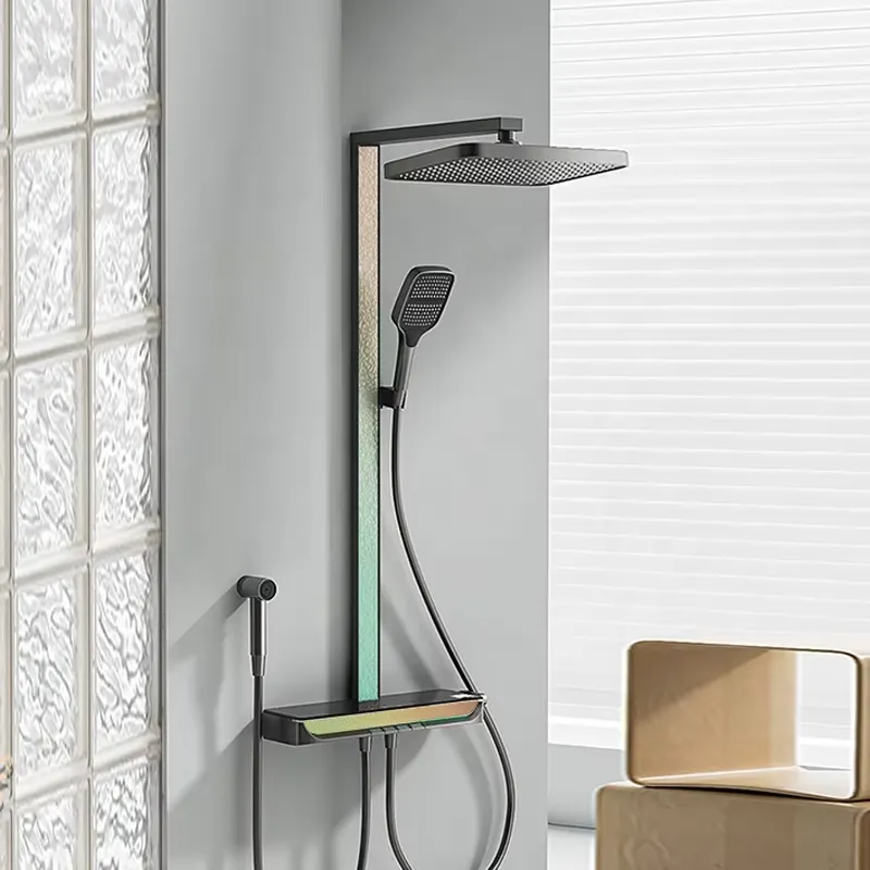 Brass Digital Waterfall Shower - Spa & Wellness Earth City Москва ulasan dan harga