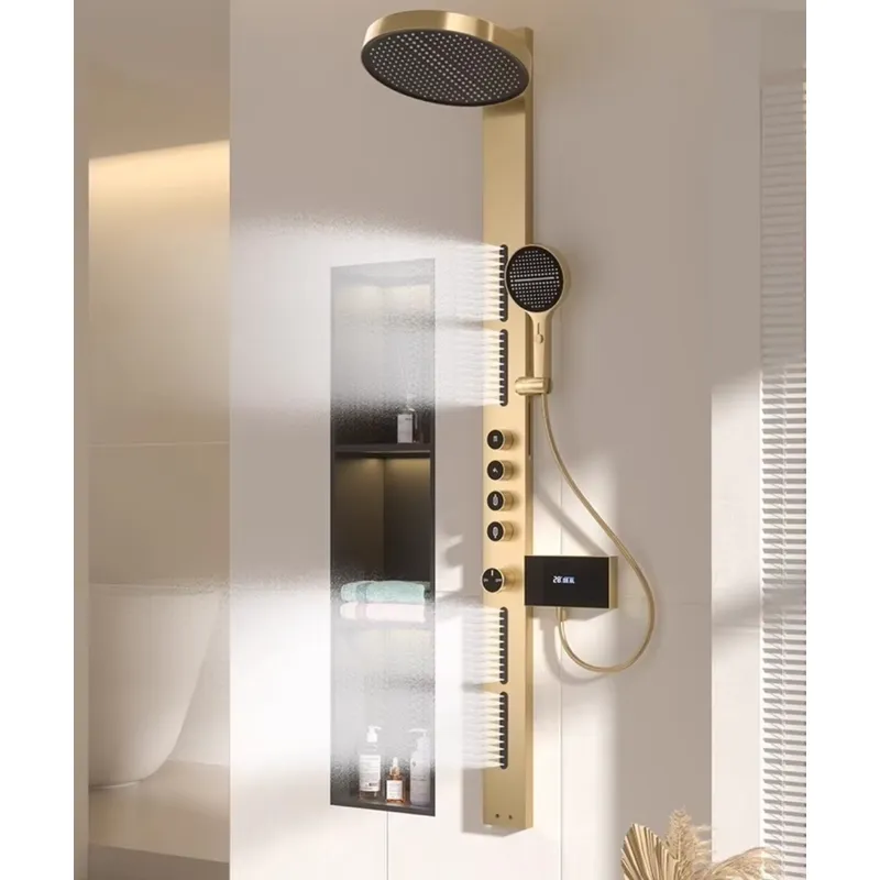 Brass Rainfall Shower Panel Se - Spa & Wellness Earth City Москва ulasan dan harga